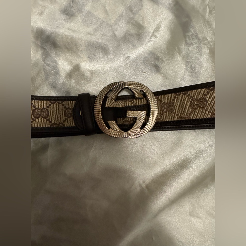 Dark Brown Leather Belt Size 36